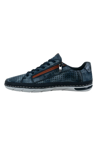 Sneakers blu traforate con zip Bugatti 321ASG0550004100
