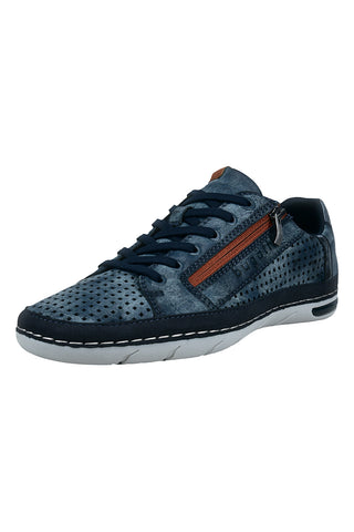Sneakers blu traforate con zip Bugatti 321ASG0550004100