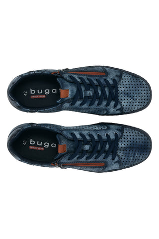 Sneakers blu traforate con zip Bugatti 321ASG0550004100