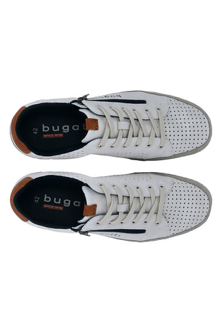 Bugatti weiß perforierte Schnürschuhe 321ASG0554002100