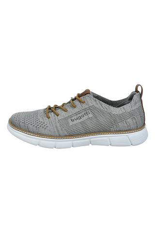 Bugatti grau Schnürsenkel Stoff Turnschuhe 321ASR0169005200