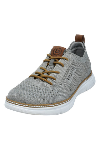 Bugatti grau Schnürsenkel Stoff Turnschuhe 321ASR0169005200