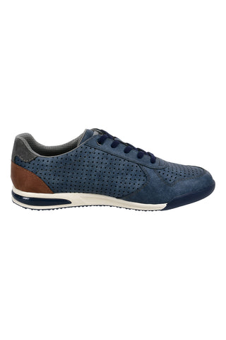 Bugatti perforiert blau Herren Turnschuhe 321A380150004000