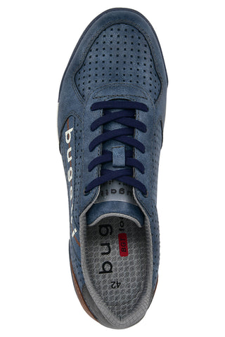 Bugatti perforiert blau Herren Turnschuhe 321A380150004000