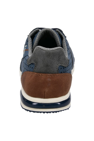 Bugatti perforiert blau Herren Turnschuhe 321A380150004000