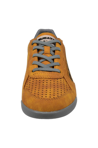 Herren ockerfarbene perforierte Turnschuhe mit herausnehmbarer Innensohle Bugatti 321A380150005000