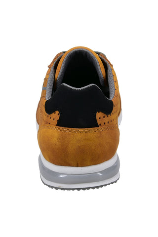 Herren ockerfarbene perforierte Turnschuhe mit herausnehmbarer Innensohle Bugatti 321A380150005000