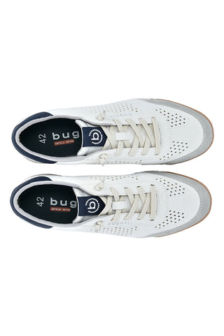 Bugatti weiß perforierte Schnürschuhe 321A381750002100