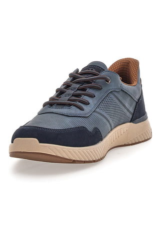 Blauer Herren-Trainer mit kontrastierenden Einsätzen Relife 68882572103E