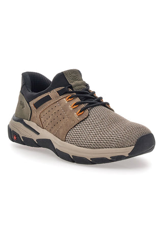 Beige-grüner Herren-Trainer mit technischen Einsätzen Relife 68882672301E