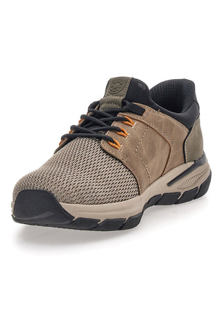 Beige-grüner Herren-Trainer mit technischen Einsätzen Relife 68882672301E