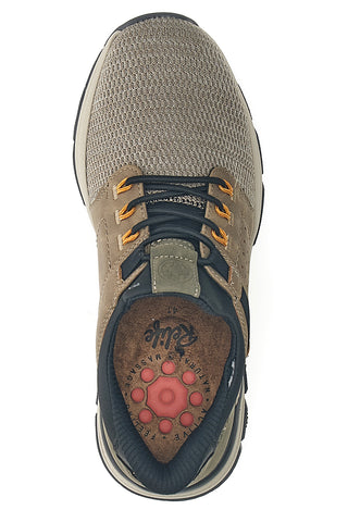 Beige-grüner Herren-Trainer mit technischen Einsätzen Relife 68882672301E