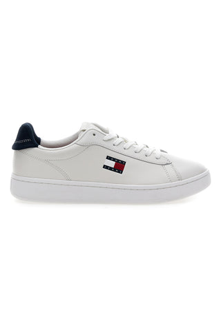 Weiße Lederturnschuhe mit herausnehmbarer Innensohle Tommy Jeans Archive '98