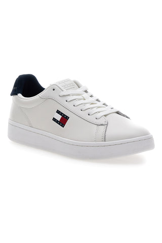 Weiße Lederturnschuhe mit herausnehmbarer Innensohle Tommy Jeans Archive '98