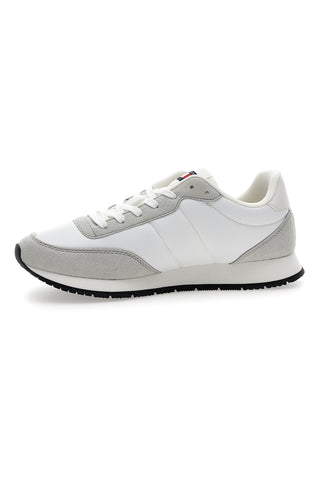 Weiße und graue Laufschuhe mit herausnehmbarer Innensohle Tommy Jeans Tjm Class Runner