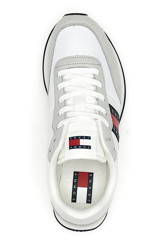 Sneakers bianche e grigie stile running con soletta estraibile Tommy jeans Tjm Class Runner