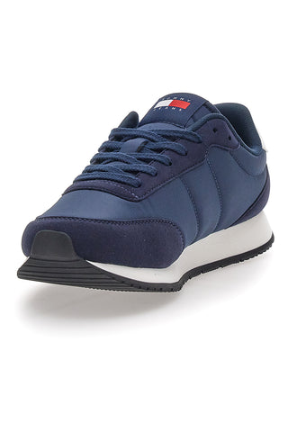 Blaue Laufschuhe mit herausnehmbarer Innensohle Tommy Jeans Tjm Class Runner