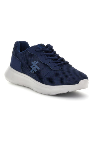 Blaue Mesh-Turnschuhe mit grauer Sohle 2t2l 155BK070903