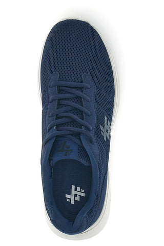 Blaue Mesh-Turnschuhe mit grauer Sohle 2t2l 155BK070903