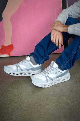 Sneakers da uomo grigio stringate 2T2L YH25230