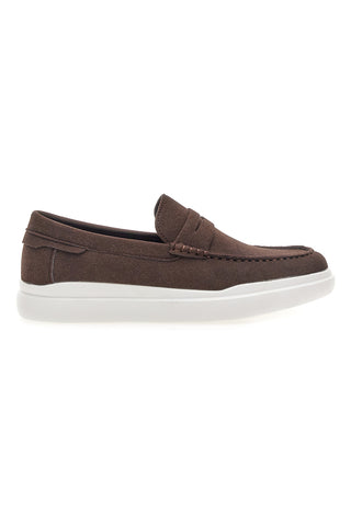 Kaffee Slipper mit weißer Sohle Longford C53086