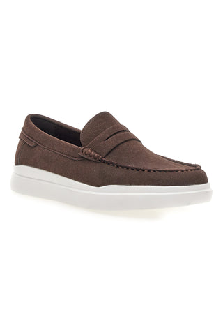 Kaffee Slipper mit weißer Sohle Longford C53086