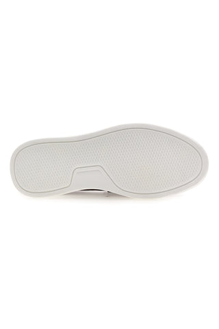 Mocassini caffè slip on con suola bianca Longford C53086