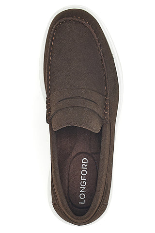 Kaffee Slipper mit weißer Sohle Longford C53086