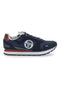 Blaue Turnschuhe mit seitlichem Logo Sergio tacchini STM613106