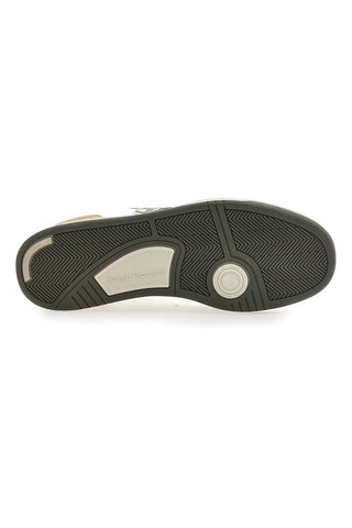 Weiße und beige Turnschuhe mit seitlichem Logo Sergio Tacchini STM614205