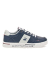 Blaue und weiße Sneakers mit kontrastierender Sohle Beverly Hills Polo Club BHM614100