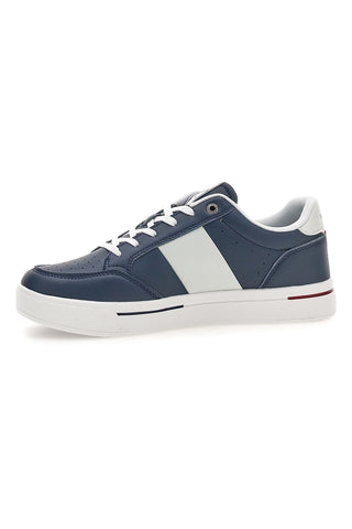 Blaue und weiße Sneakers mit kontrastierender Sohle Beverly Hills Polo Club BHM614100