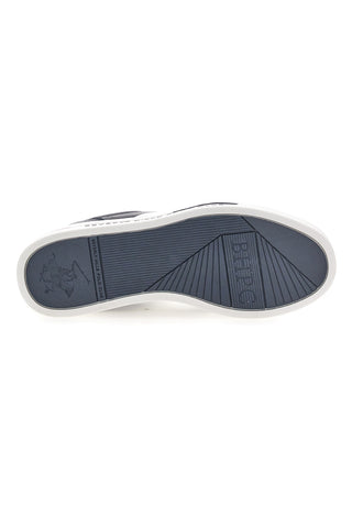 Blaue und weiße Sneakers mit kontrastierender Sohle Beverly Hills Polo Club BHM614100