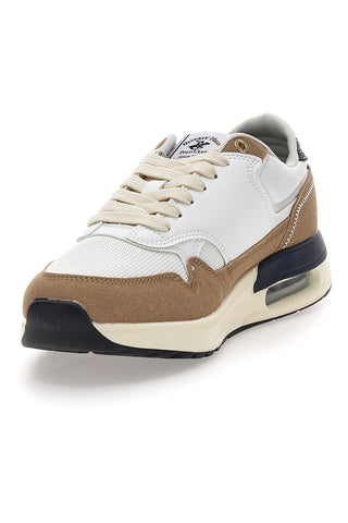 Weiß-beige und blau Beverly Hills Polo Club Team Mix Turnschuhe