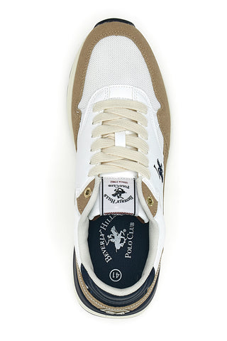 Weiß-beige und blau Beverly Hills Polo Club Team Mix Turnschuhe