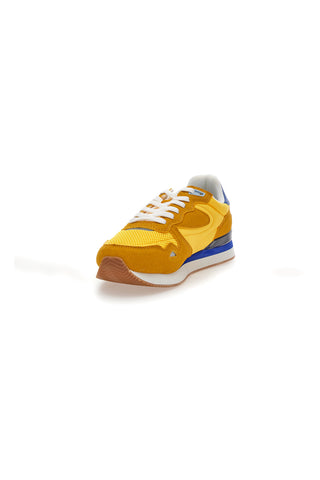 Gelbe Sneakers aus Stoff mit Details aus Wildleder von Gas OMY MIX