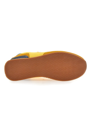 Sneakers gialle in tessuto con dettagli scamosciati Gas OMY MIX
