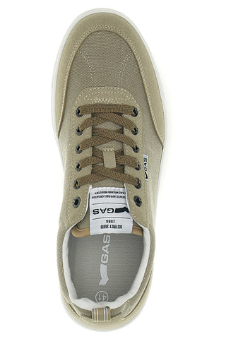 Beige Stoff Turnschuhe Gas GAM614005