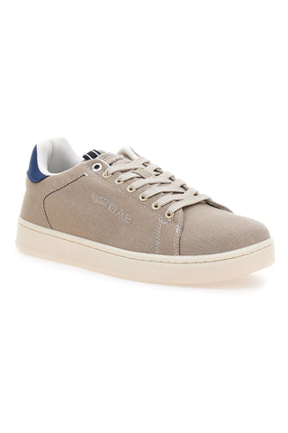 Beigefarbene Sneakers aus Stoff mit kontrastierender Sohle Gas SAMMY CVS