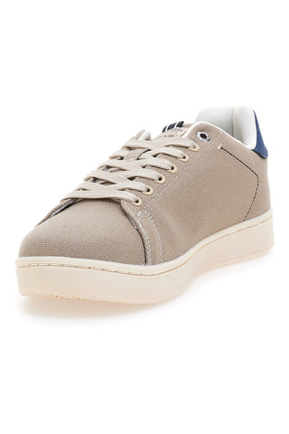 Beigefarbene Sneakers aus Stoff mit kontrastierender Sohle Gas SAMMY CVS