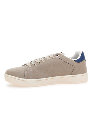 Beigefarbene Sneakers aus Stoff mit kontrastierender Sohle Gas SAMMY CVS
