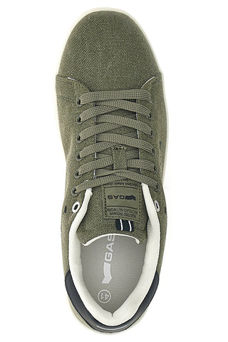 Grüne Sneakers aus Stoff mit kontrastierender Sohle Gas SAMMY CVS