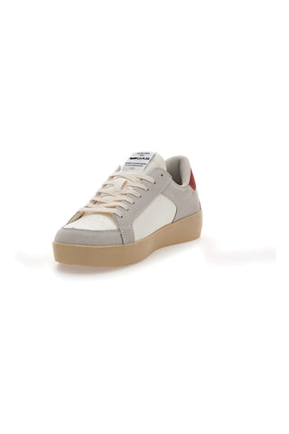 Sneakers beige e bianche con inserti a contrasto Gas NIKA MIX