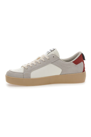 Beige-weiße Sneakers mit kontrastierenden Einsätzen Gas NIKA MIX