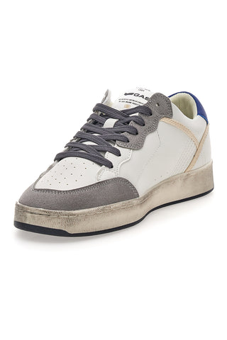 Weiße und graue Sneakers mit Used-Details Gas GIOVI GS MIX