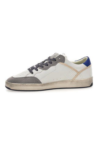Weiße und graue Sneakers mit Used-Details Gas GIOVI GS MIX