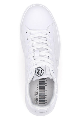 Weiße Sneakers mit geprägtem Logo Baumwollgürtel GTZ 4.0 LTH