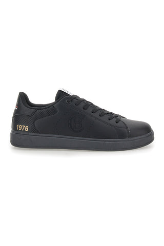 Schwarze Sneakers mit geprägtem Logo Baumwollgürtel GTZ 4.0 LTH