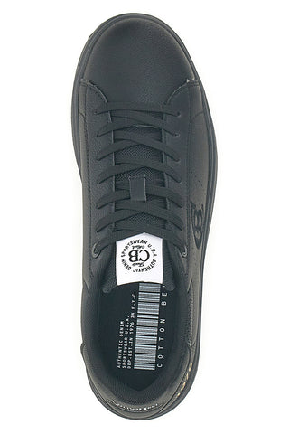 Schwarze Sneakers mit geprägtem Logo Baumwollgürtel GTZ 4.0 LTH