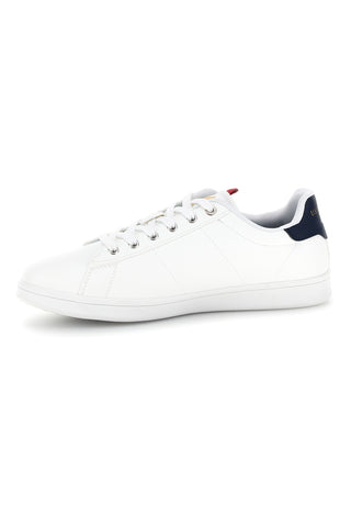 Weiße Schnürschuhe mit kontrastierenden Einsätzen U.s. grand polo GPM234001038